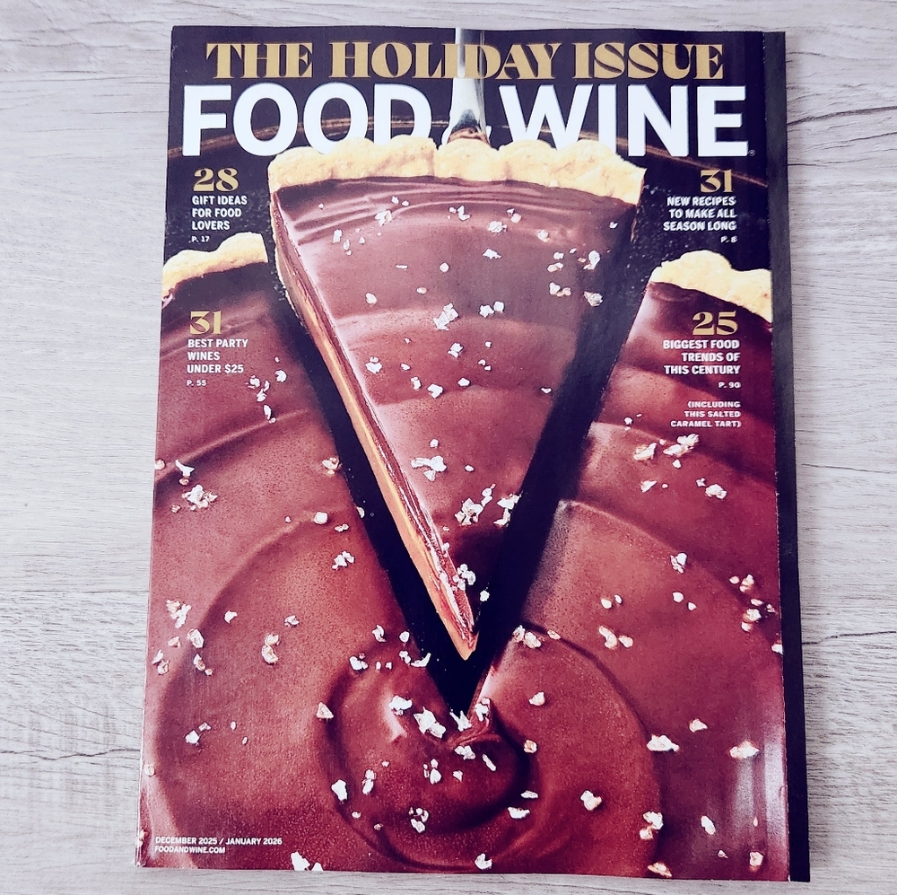 🍭7/$15 Food & Wine Magazine December 2025/January 2026 The Holiday Issue